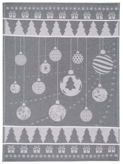 Vánoce šedá 2 ks