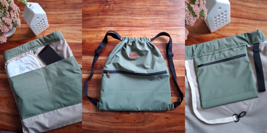 Dámský vak na záda stahovací batoh