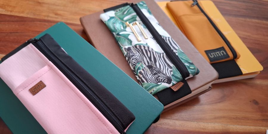 Penál na diář, zápisník, pouzdro na Bullet Journal