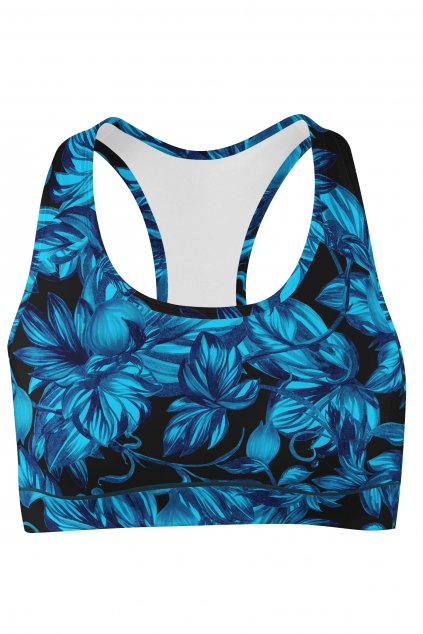 tropical garden sport bra front by utopy