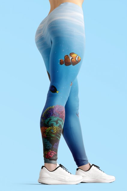 coral world leggings back by utopy v2