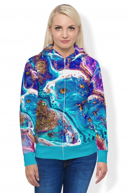 purple lust mikina na zip front by utopy