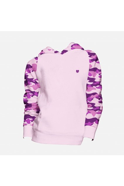 mikina art of camo pink