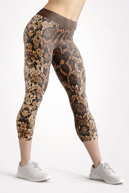 snakey front 3 4 leggings by utopy