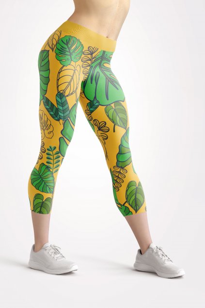 tropical paradise front 3 4 leggings by utopy