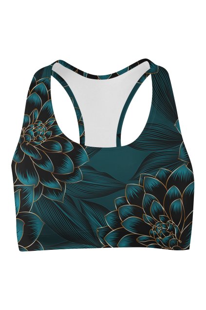 dark beauty sport bra front by utopy