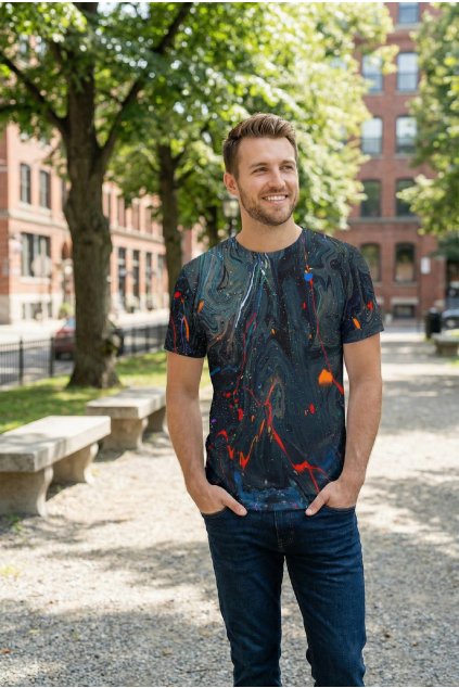 pánské tričko color flow by utopy