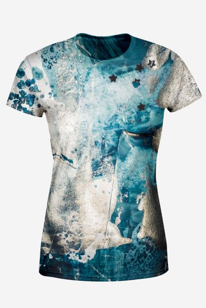 damske tricko turquois desert front by utopy