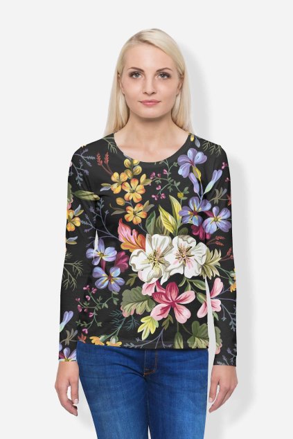 Damske dlouhe tricko flower garden UTOPY