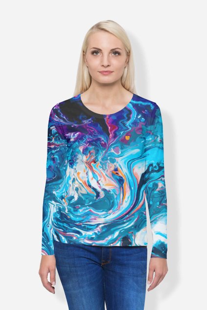 Damske dlouhe tricko abstract UTOPY
