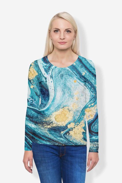 Damske dlouhe tricko turquois ardency UTOPY