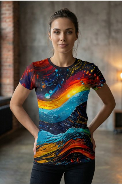 dámské triko color wave by utopy