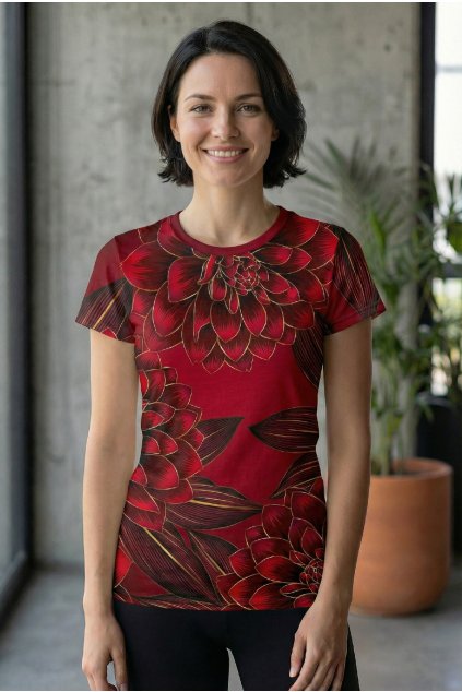 dámské triko dark beauty red edition by utopy