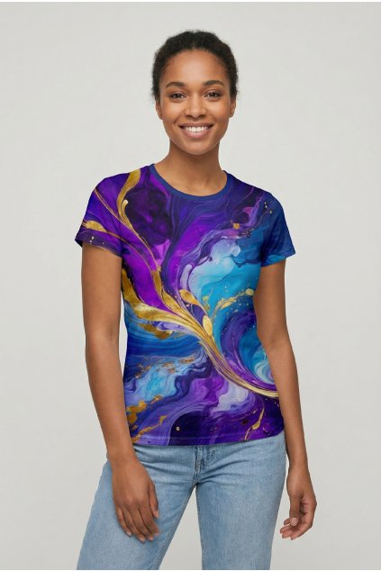 dámské triko purple gold by utopy