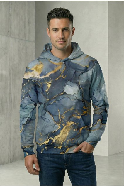 panska mikina grey marble by utopy