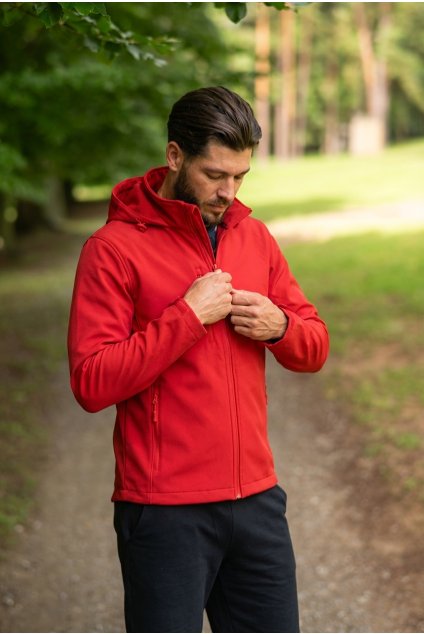 panska softshellova bunda cervena by utopy