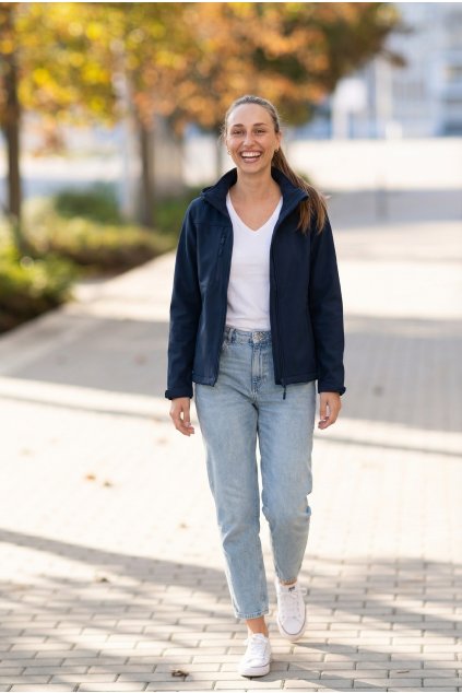 damska softshellova bunda namorni modra by utopy