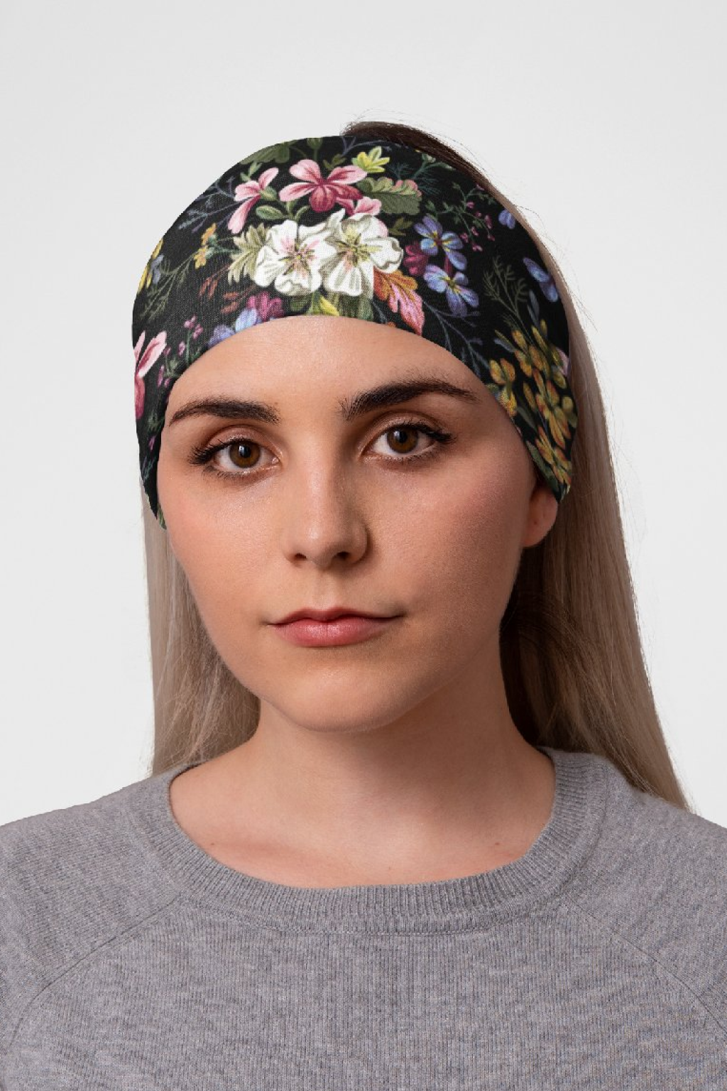 Levně UTOPY Sportovní čelenka WIDE - Flower Garden