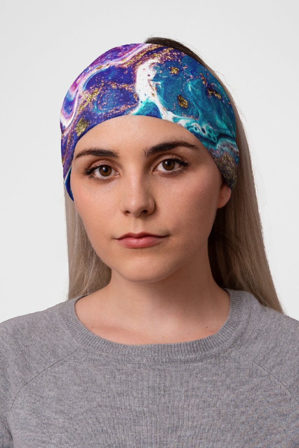 Levně UTOPY Sportovní čelenka WIDE - Purple Lust