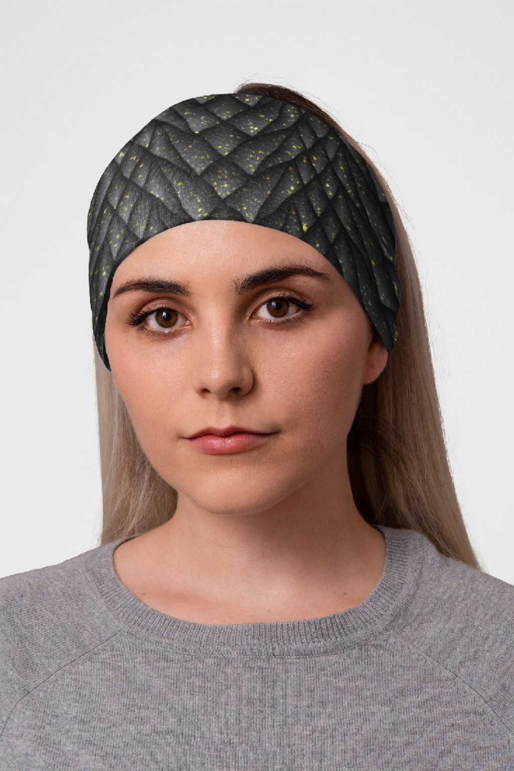 Levně UTOPY Sportovní čelenka WIDE - Black Shard