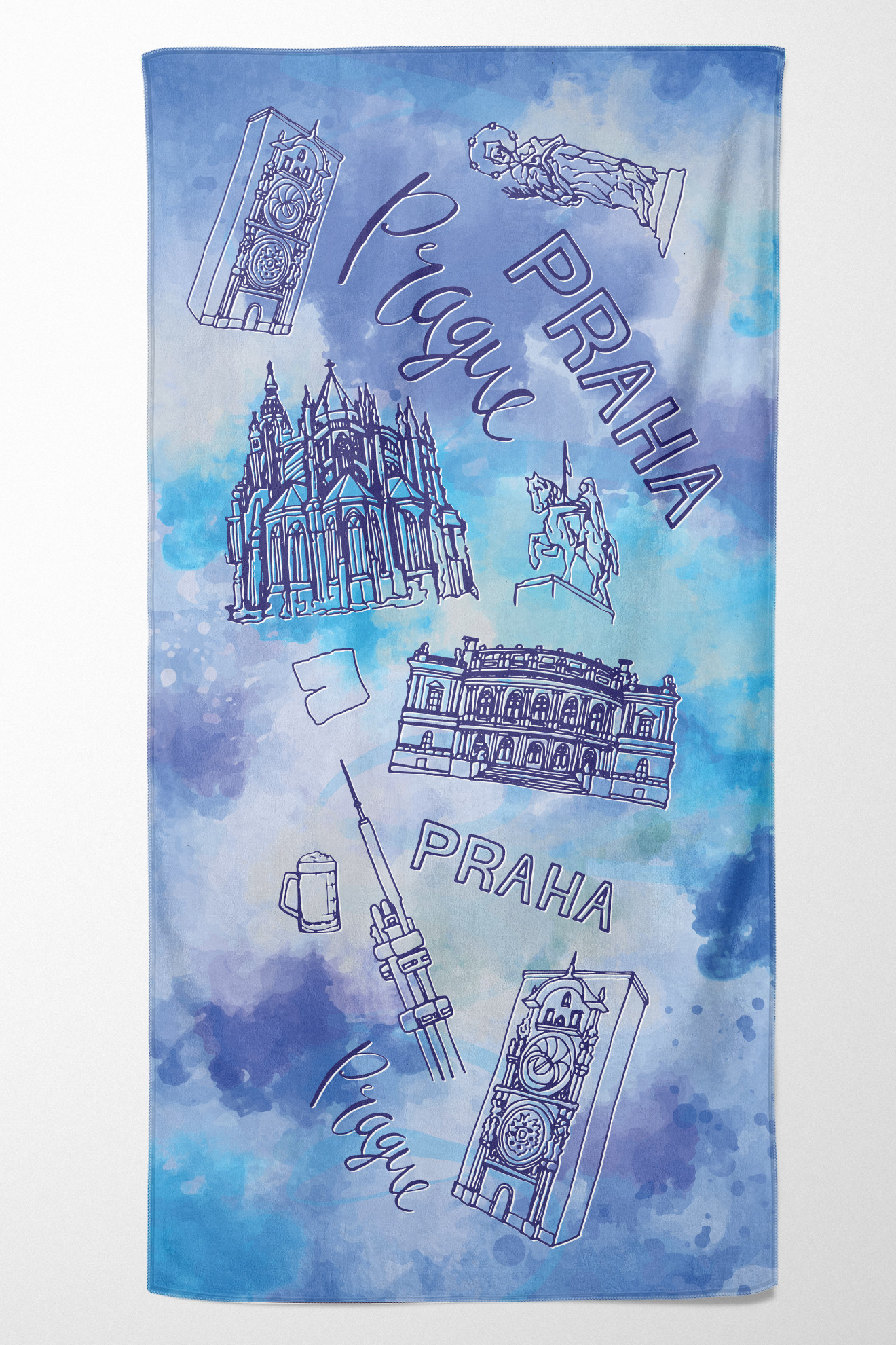 Levně UTOPY Ručník Praha Rozměr: 100x180