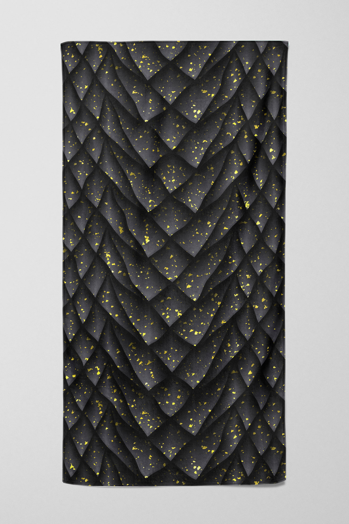 Levně UTOPY Ručník Black Shard Rozměr: 100x180