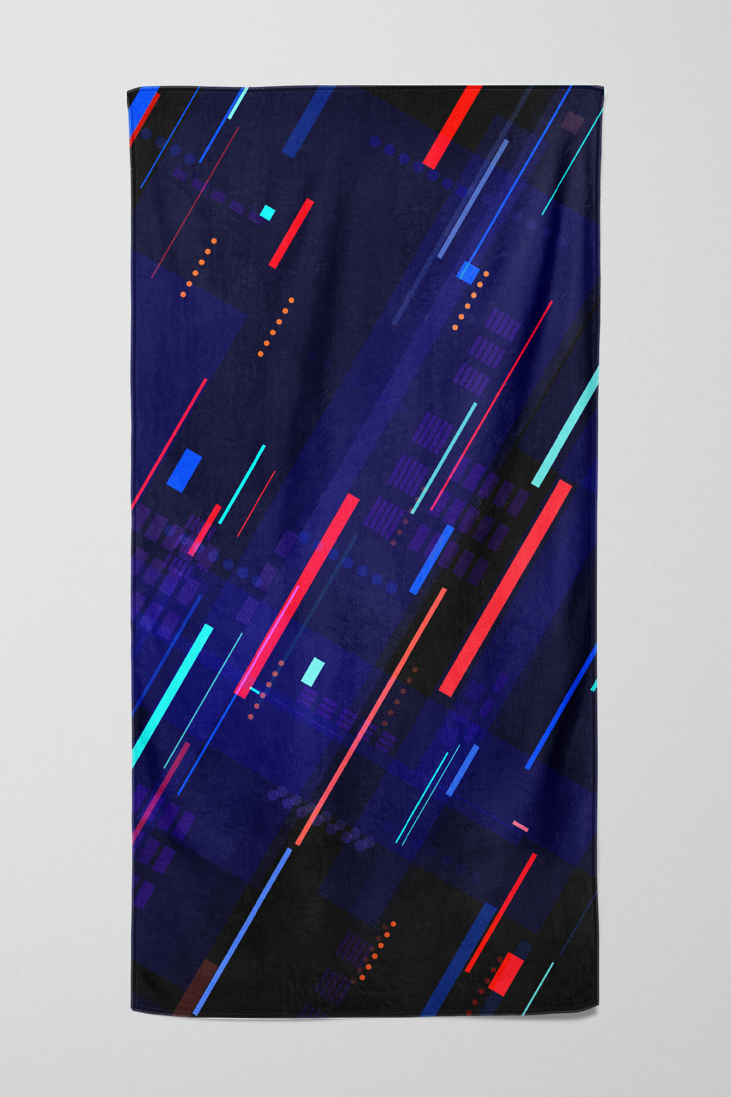 Levně UTOPY Ručník Night District Rozměr: 100x180