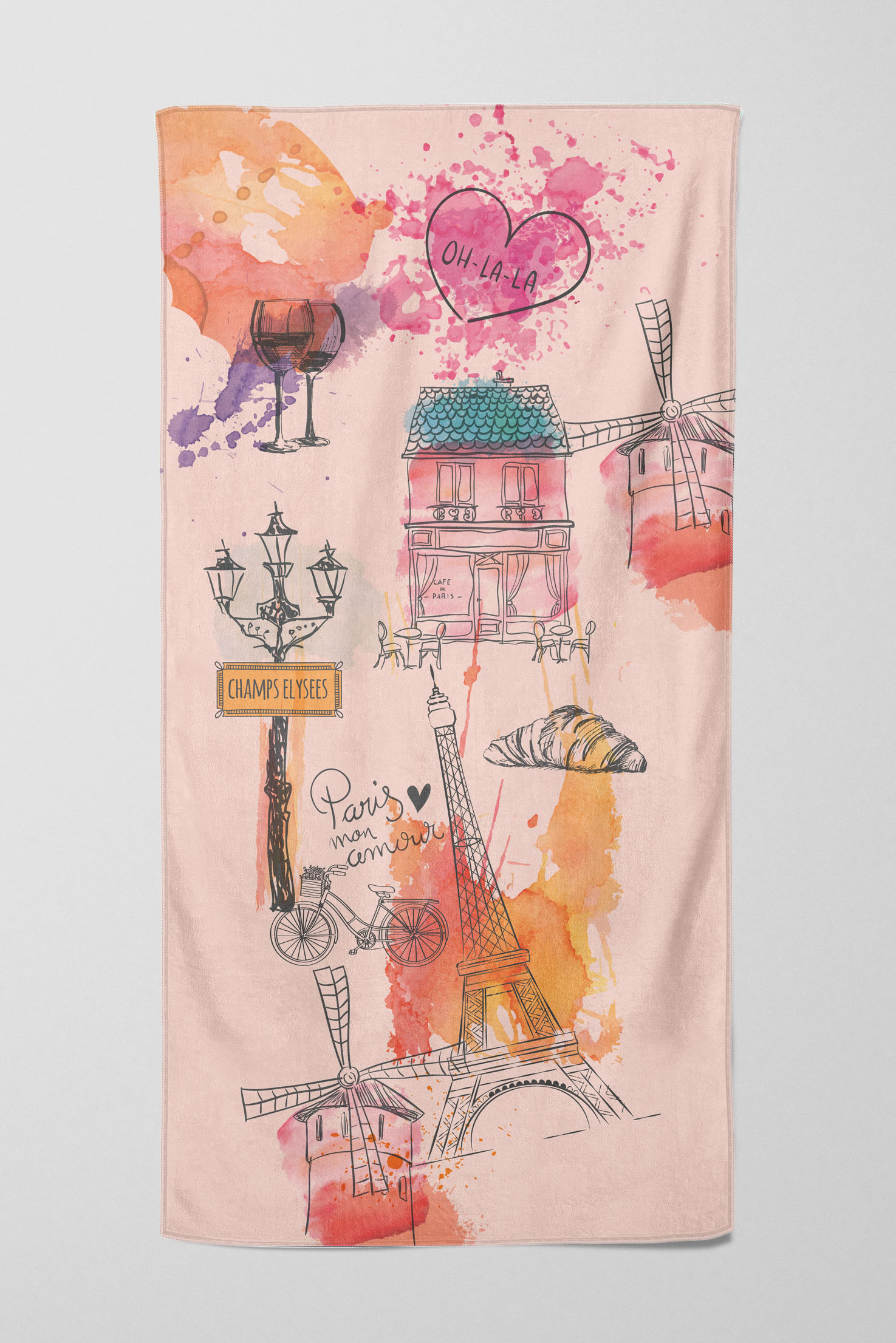Levně UTOPY Ručník Parisienne Rozměr: 100x180