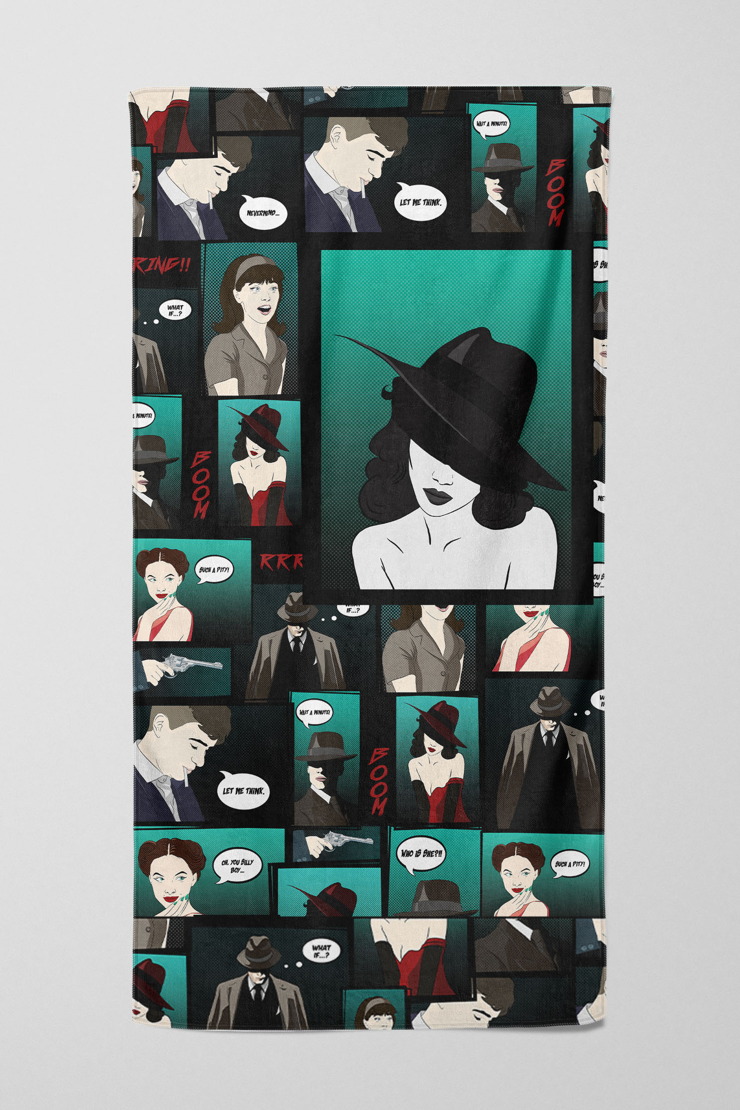 Levně UTOPY Ručník Comic Thriller Series Woman Edition Rozměr: 100x180