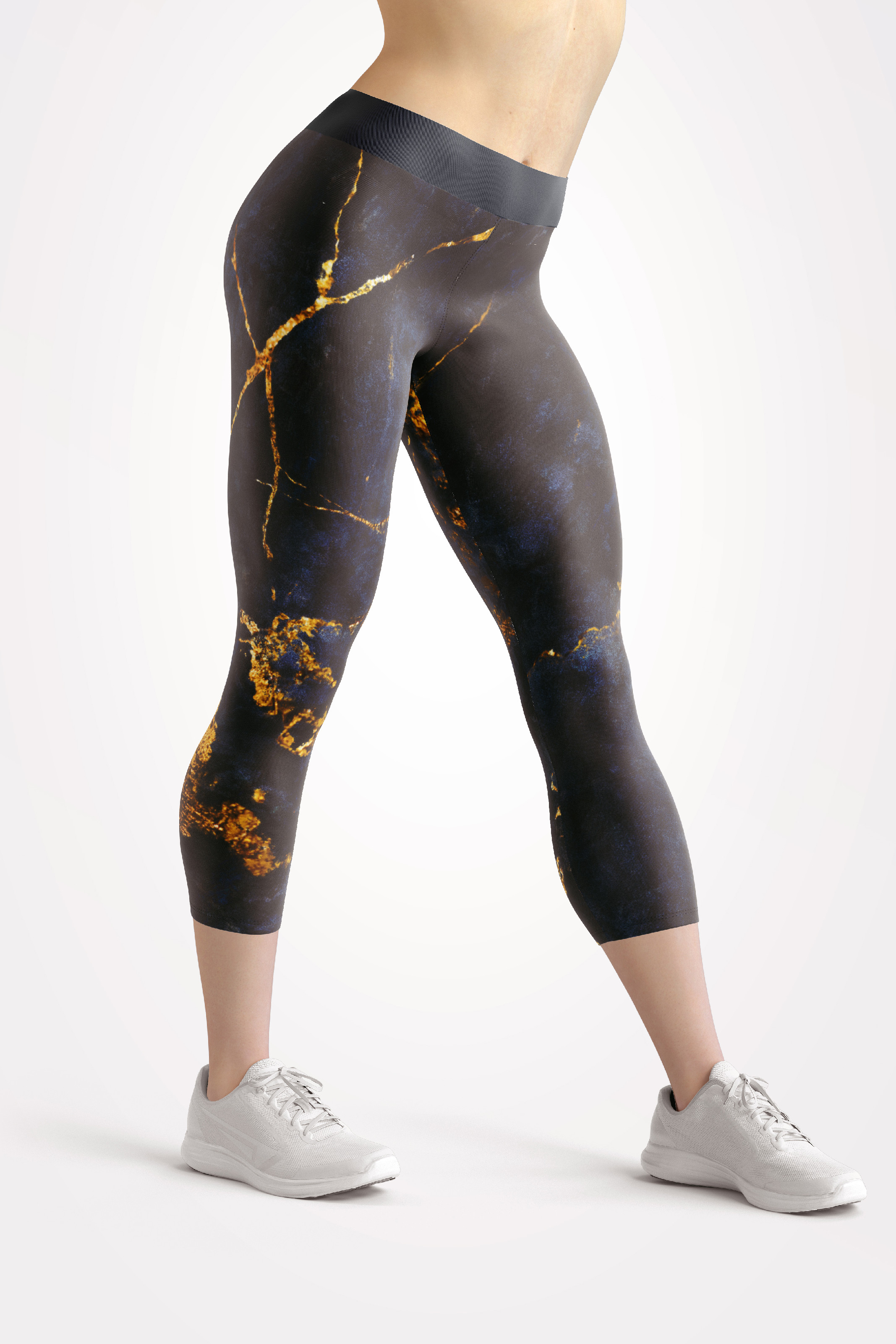 Levně UTOPY 3/4 Legíny Dark Gold