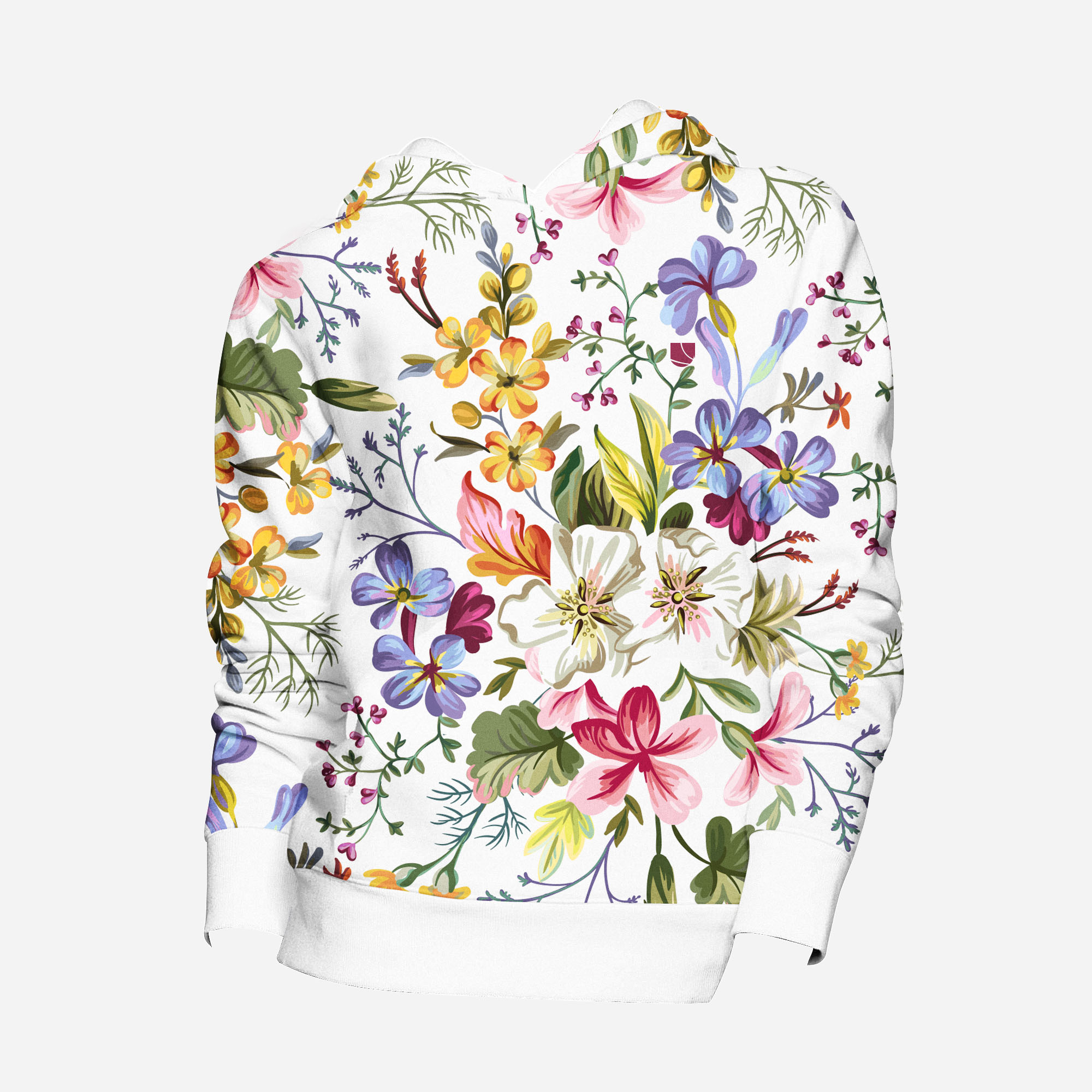 Levně UTOPY Mikina White Flower fullprint