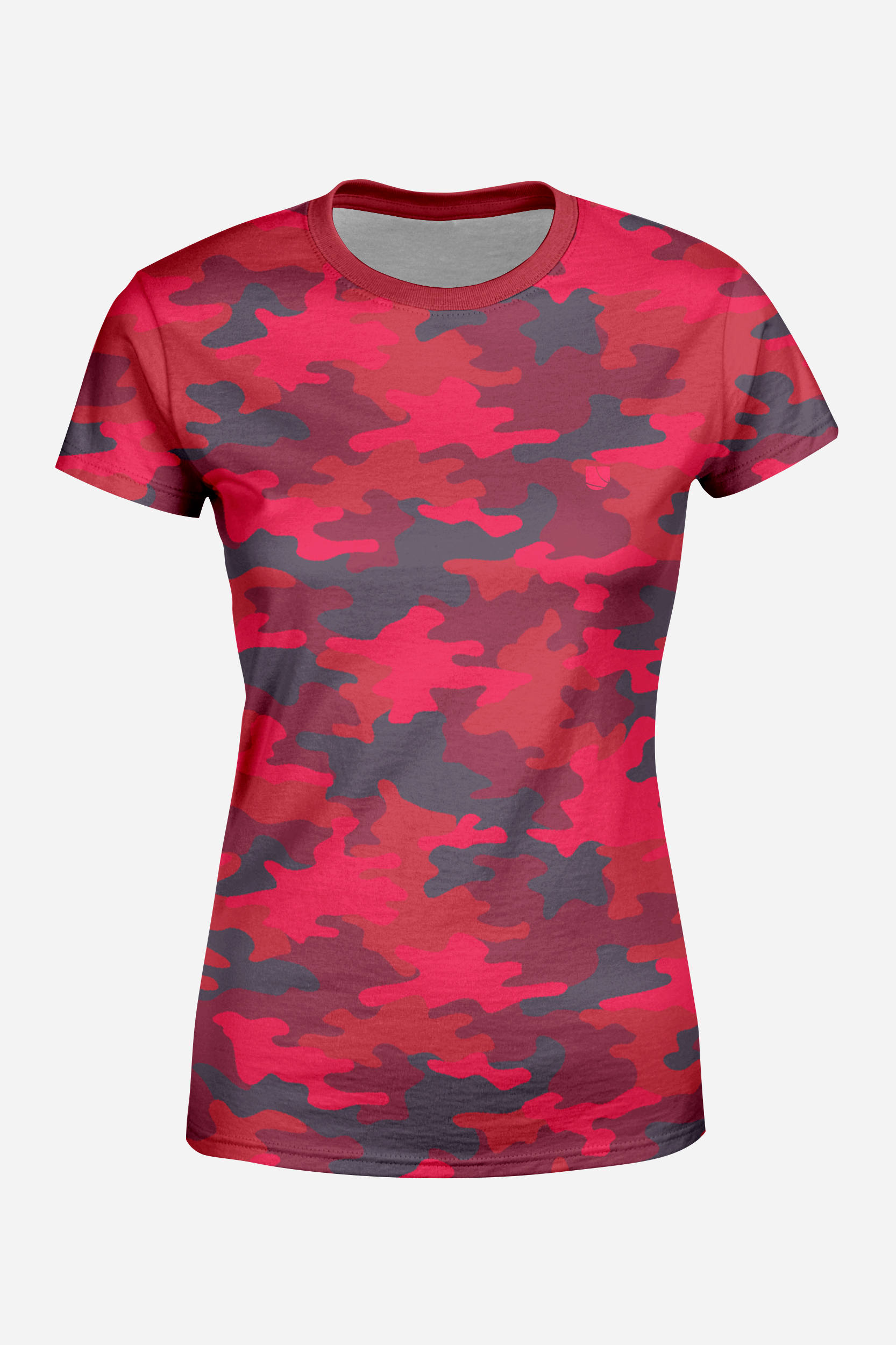 Levně UTOPY Dámské sportovní tričko Art of Camo Red