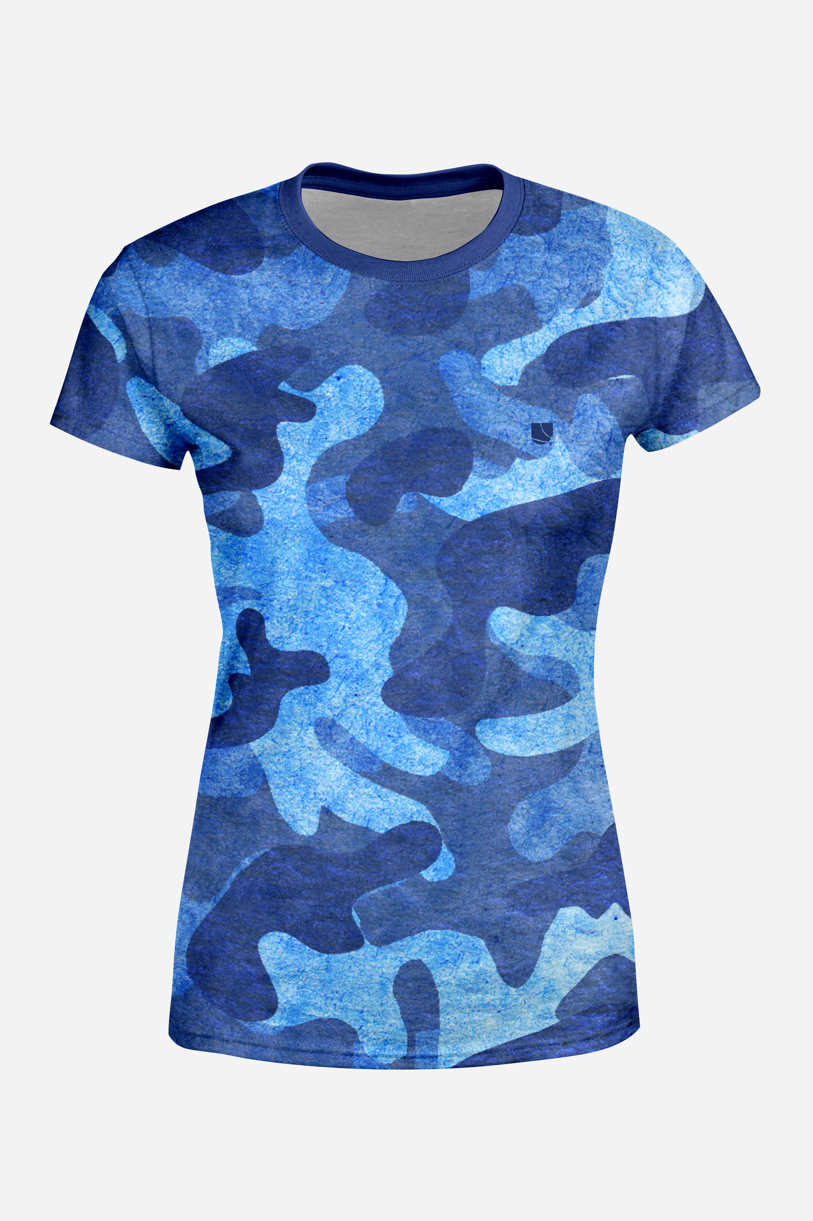 Levně UTOPY Dámské sportovní tričko Art of Camo Blue