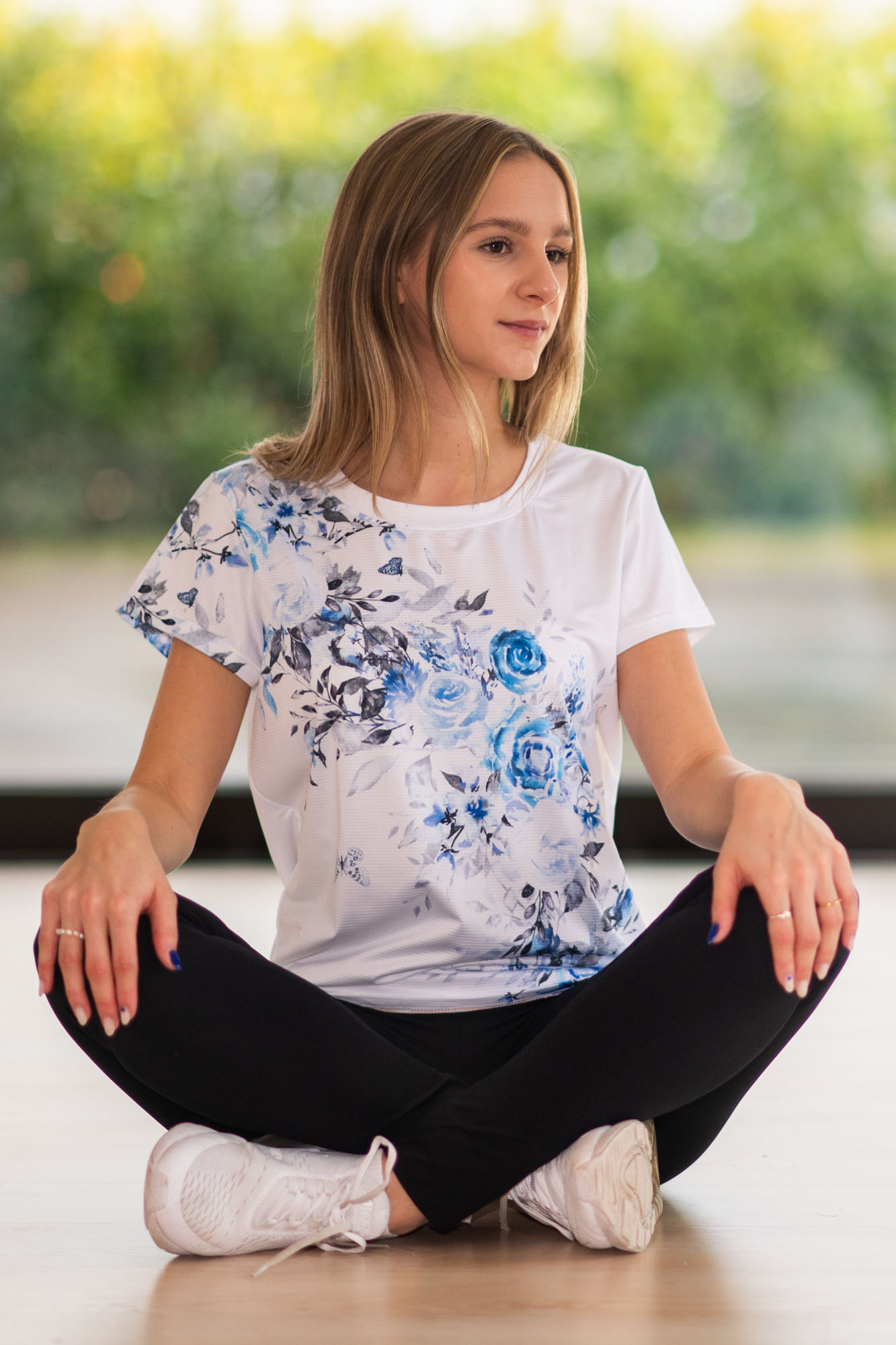 UTOPY Dámské sportovní tričko Pure Beauty - Blue Edition Velikost: XS