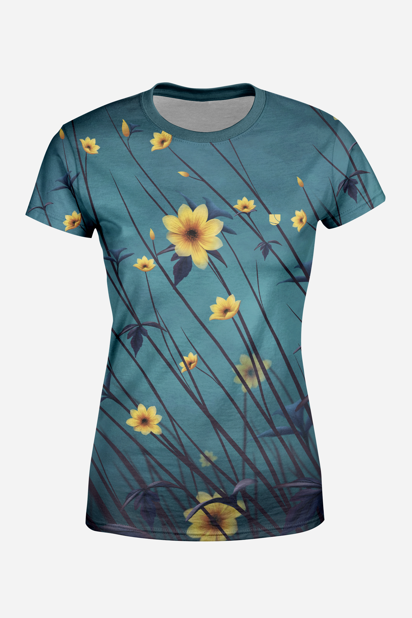 Levně UTOPY Dámské sportovní tričko Yellow Aster