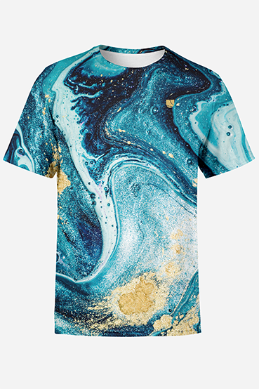 UTOPY Pánské sportovní tričko Turquois Ardency