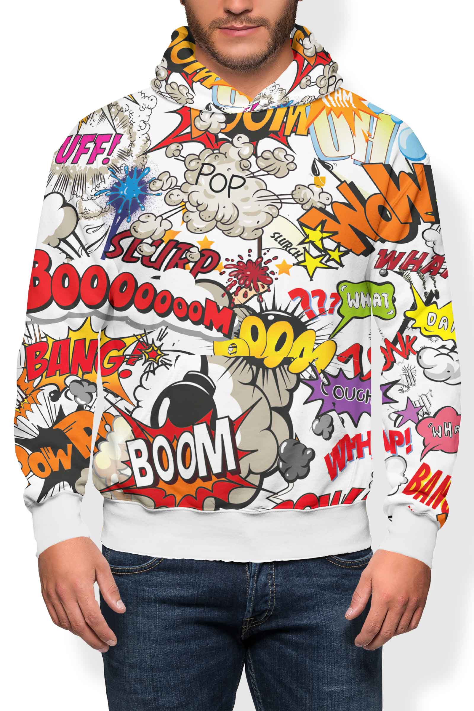 Levně UTOPY Pánská mikina Boom fullprint