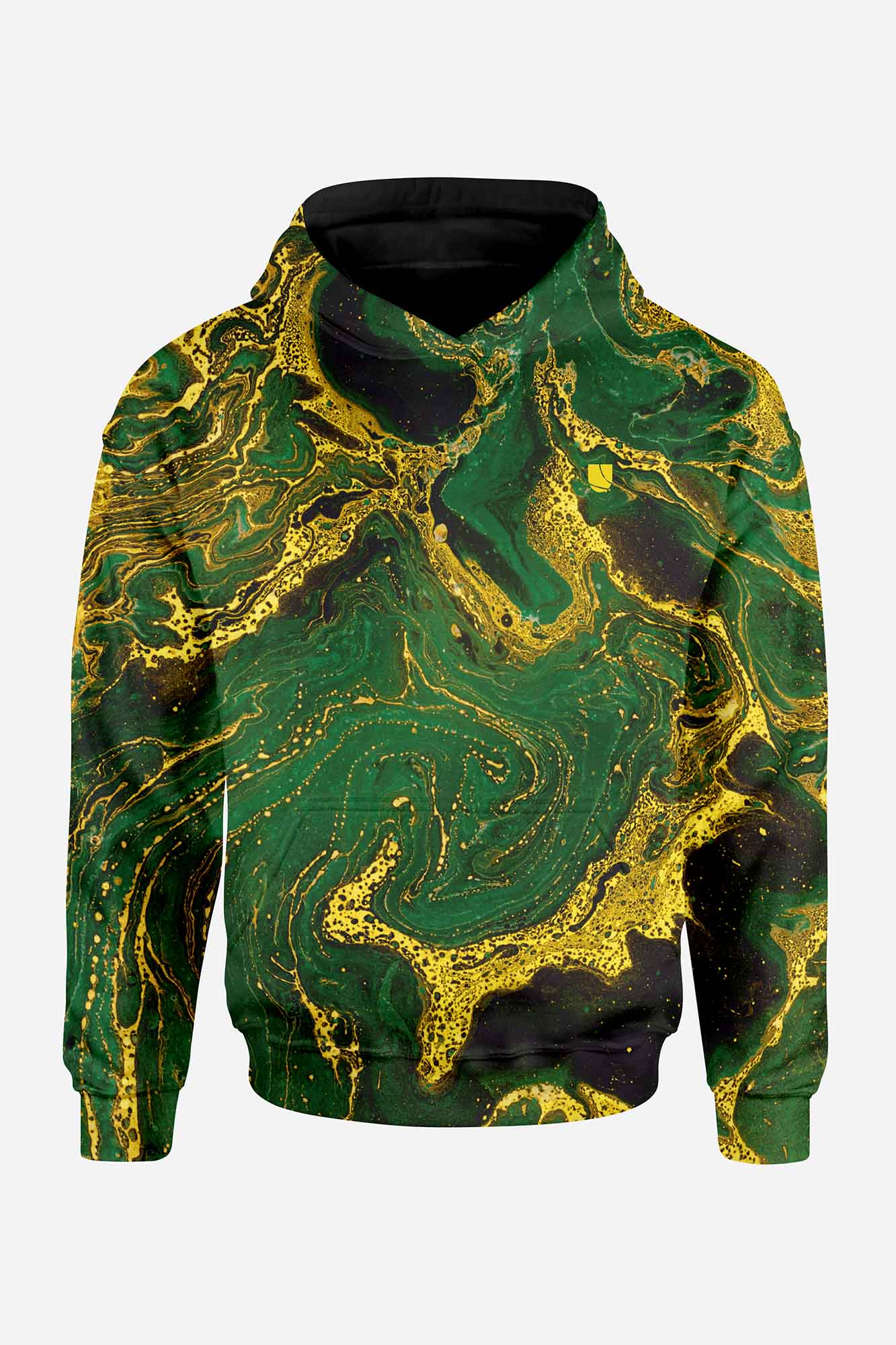 Levně UTOPY Pánská mikina Green Ease full print