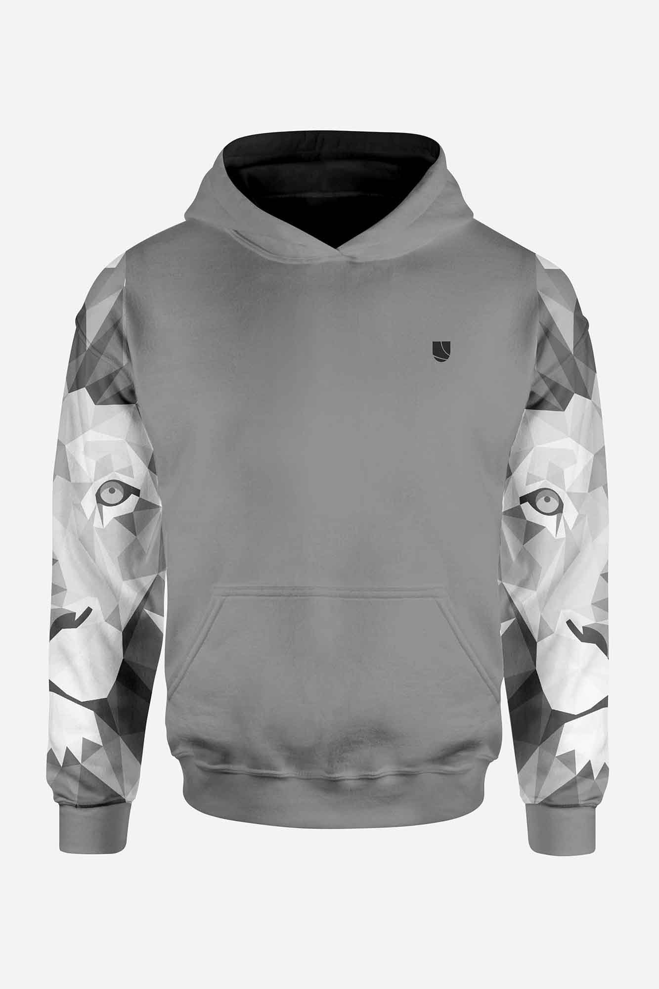 Levně UTOPY Pánská mikina Grey Lion