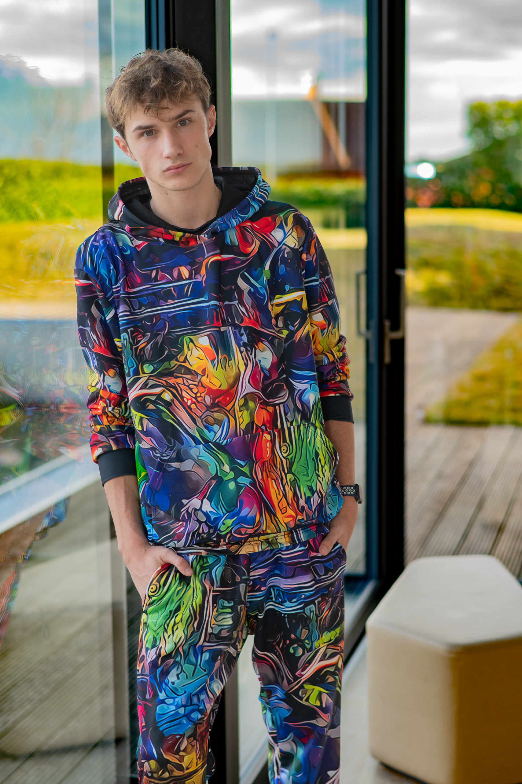 Levně UTOPY Pánská mikina Psycho Future fullprint
