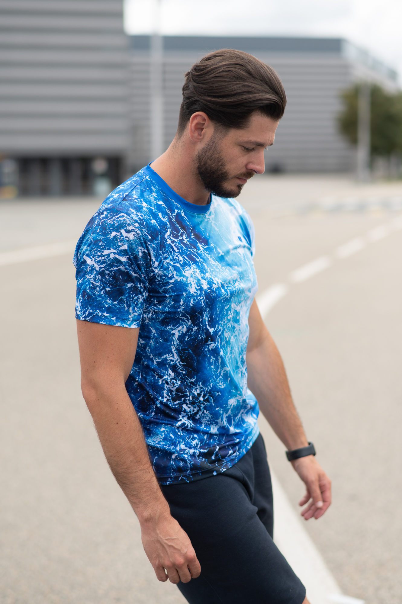 UTOPY Pánské sportovní tričko Ocean Blue