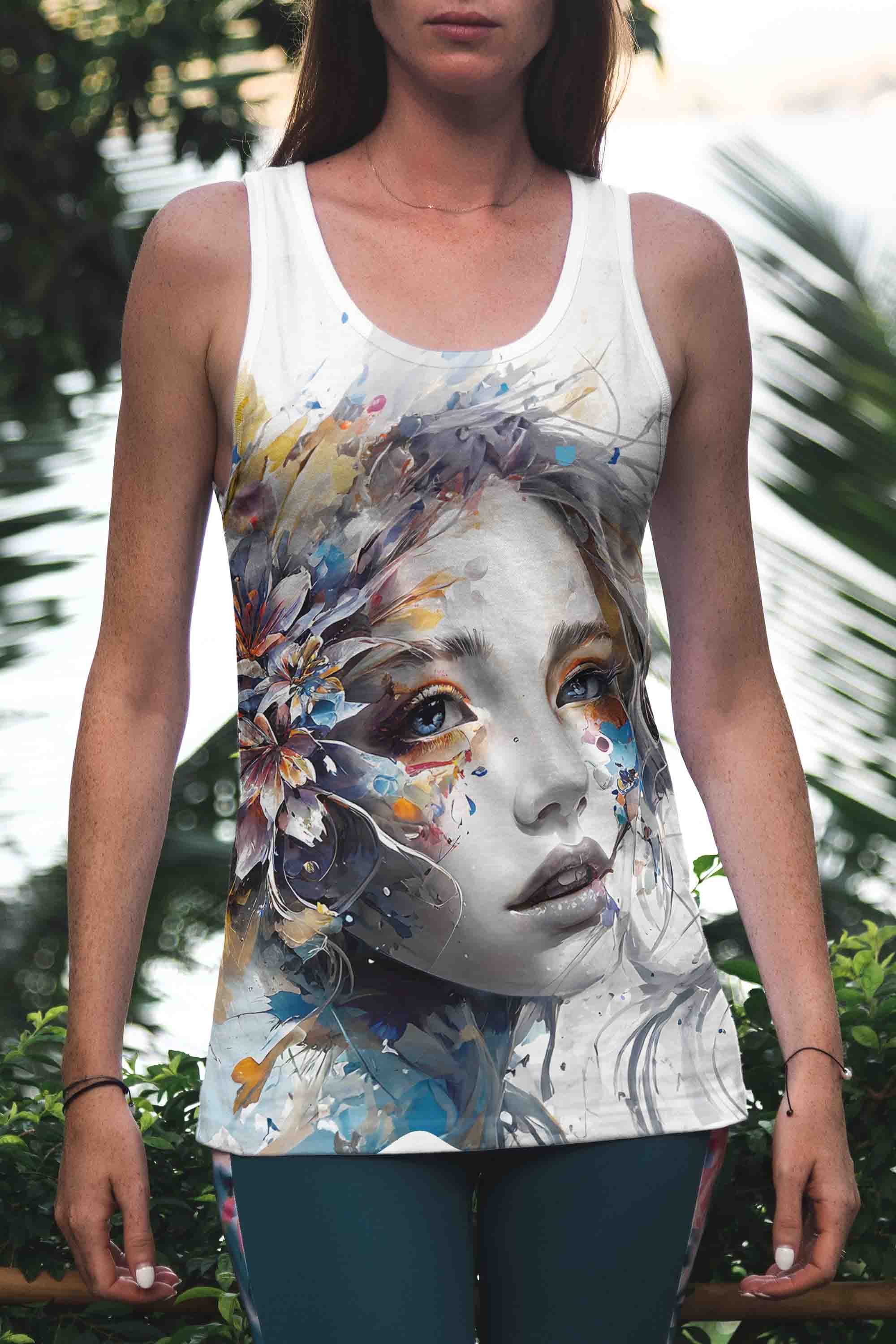 Levně UTOPY Dámské tílko Floral Nymph