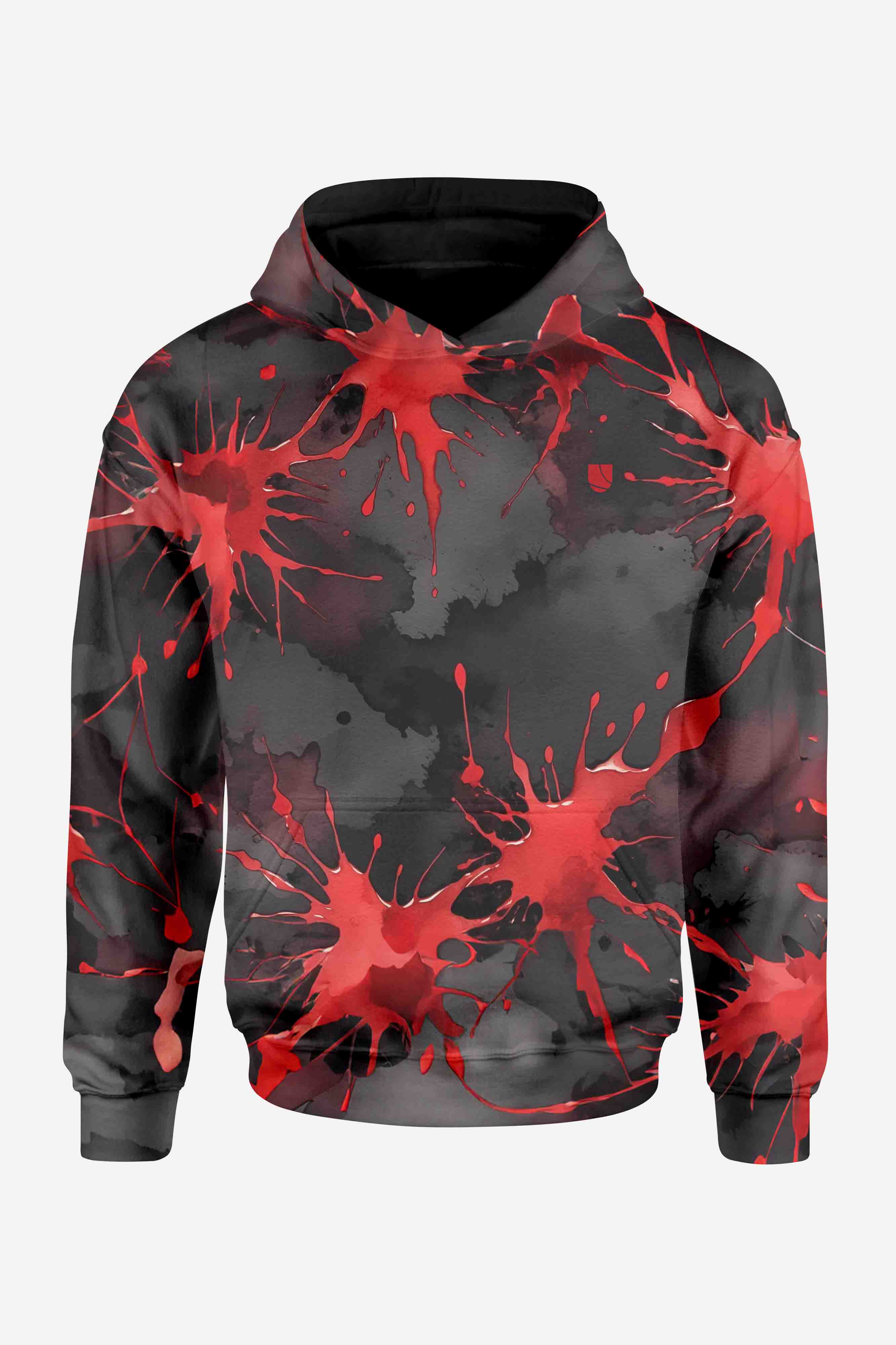 Levně UTOPY Pánská mikina Blood Splash full print