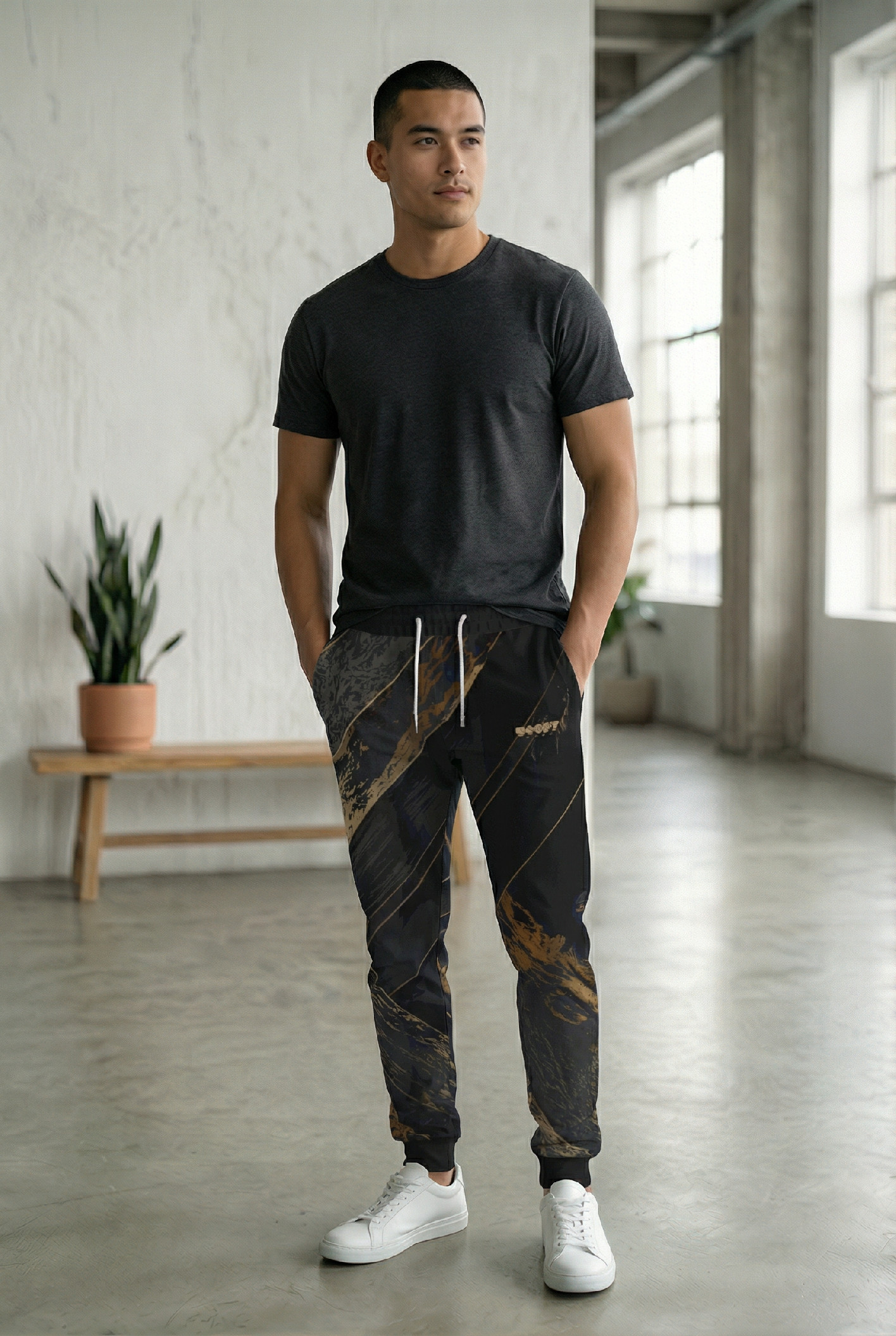 UTOPY Pánské tepláky Golden Lines