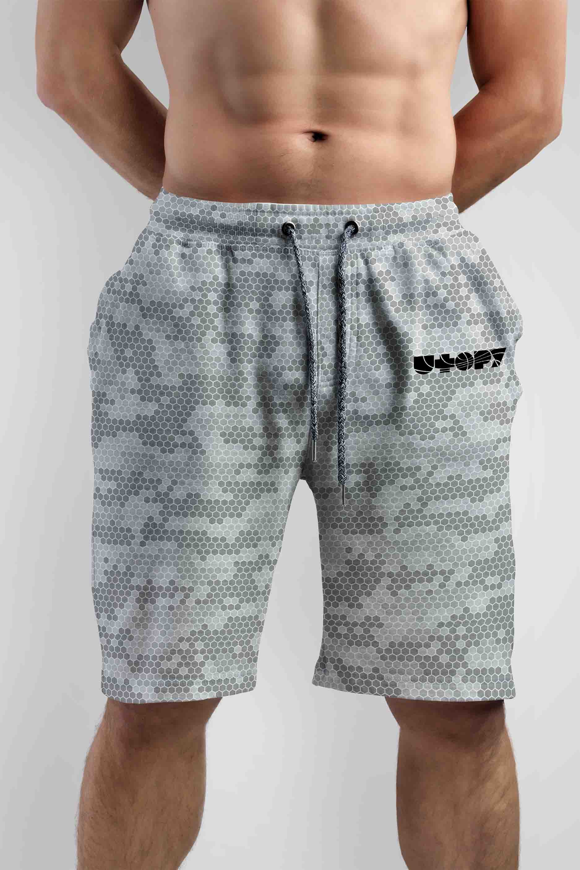 UTOPY Pánské kraťasy Grey Hive