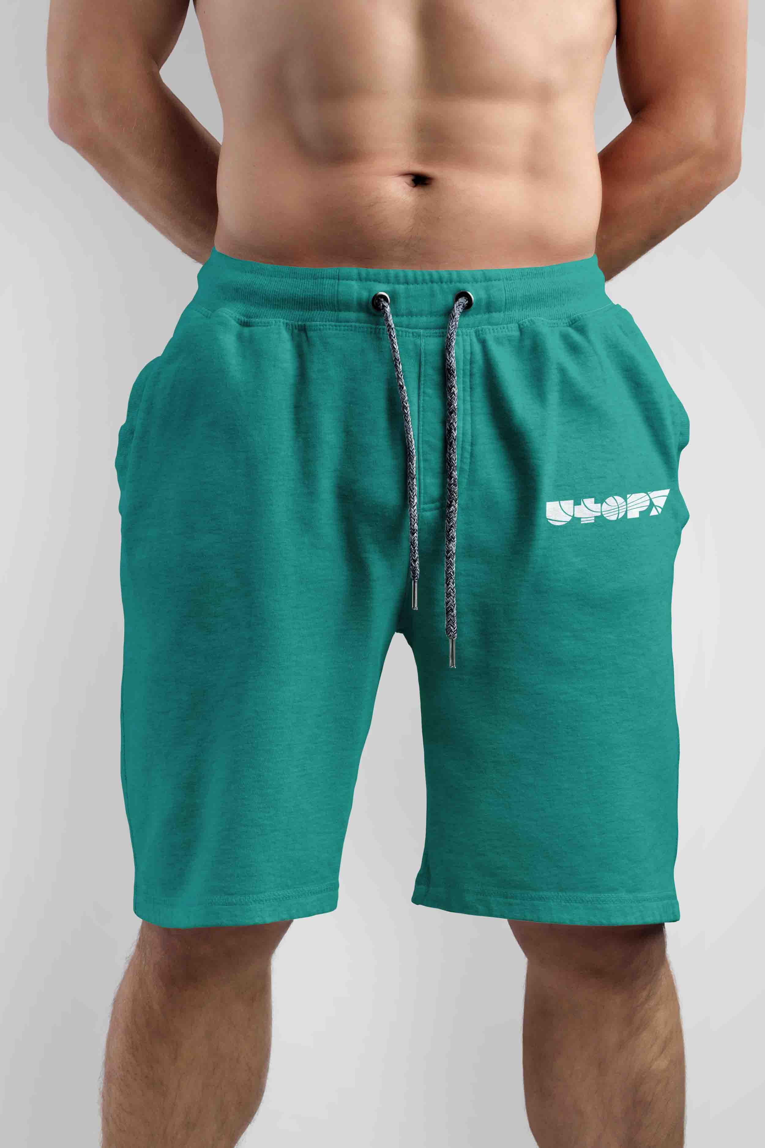 Pánské kraťasy - Basic Color selection Barva: Deep Aquamarine,