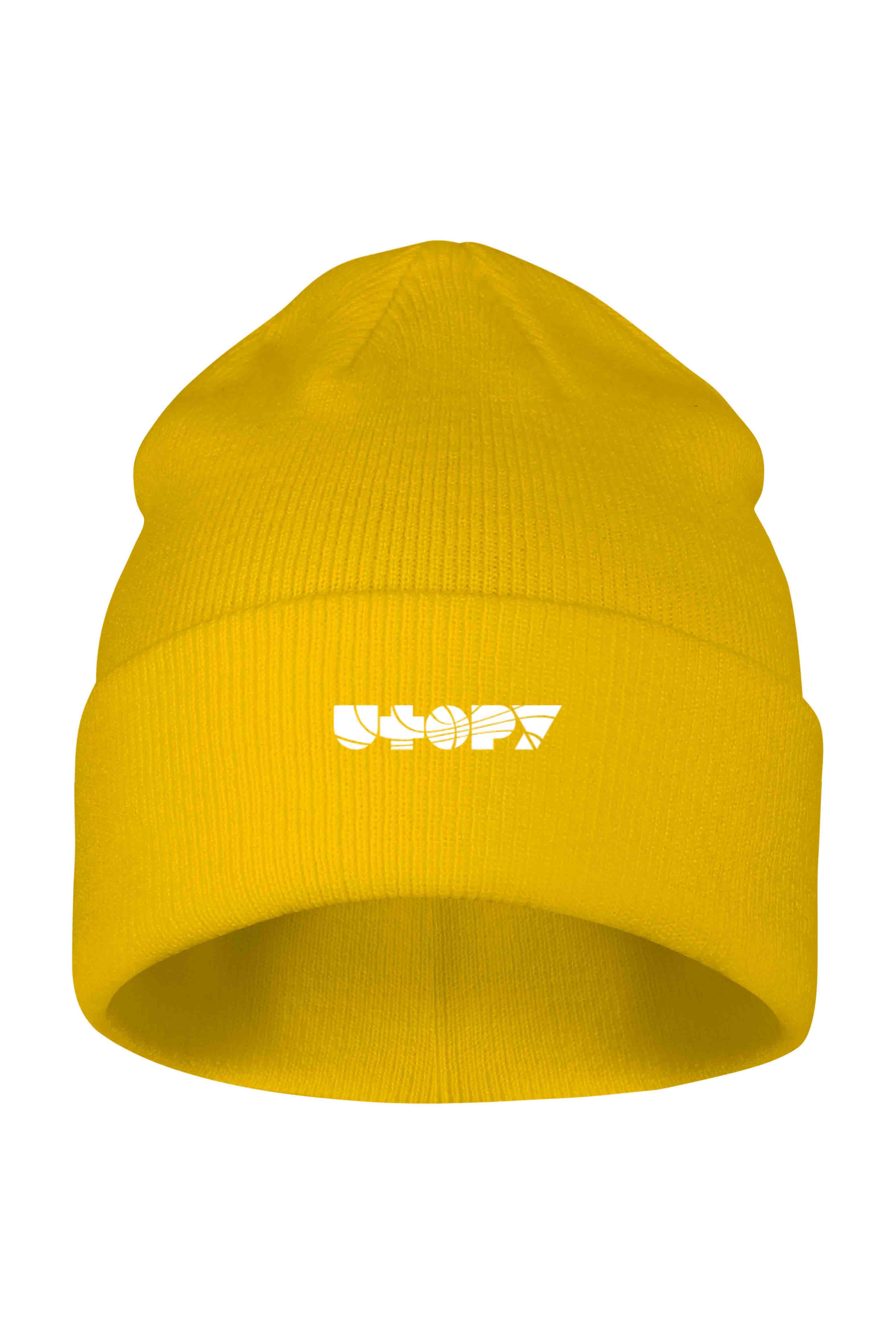 Levně UTOPY Beanie čepice - color selection Barva: Žlutá