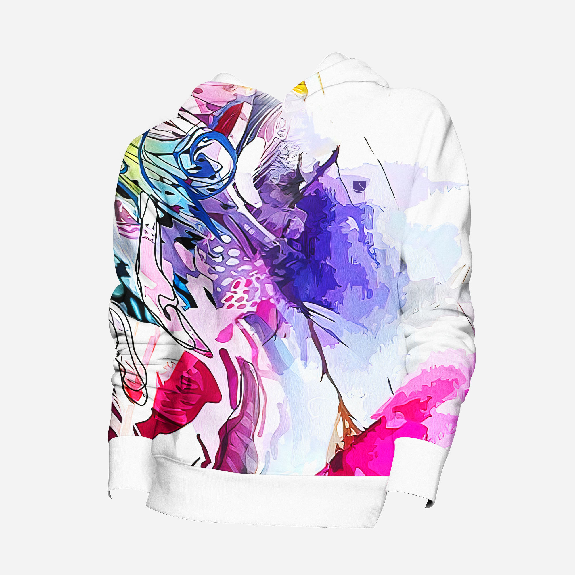 Levně UTOPY Mikina Lines of creativity fullprint - starý střih