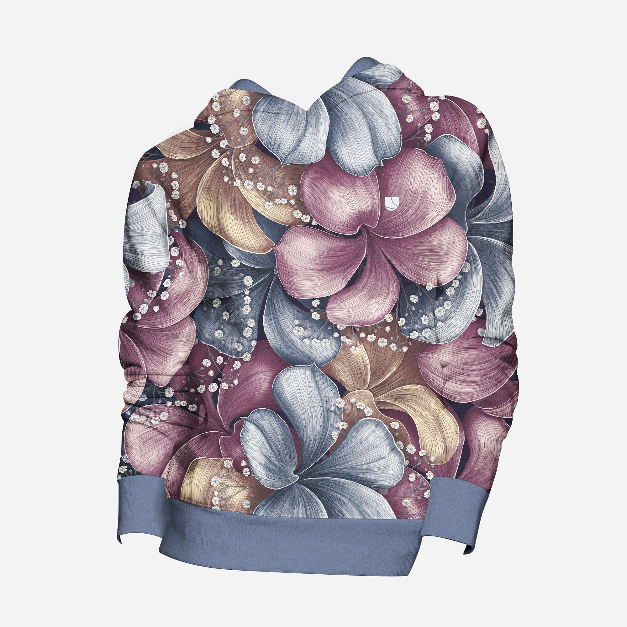 Levně UTOPY Mikina Pastel Flowers fullprint - starý střih