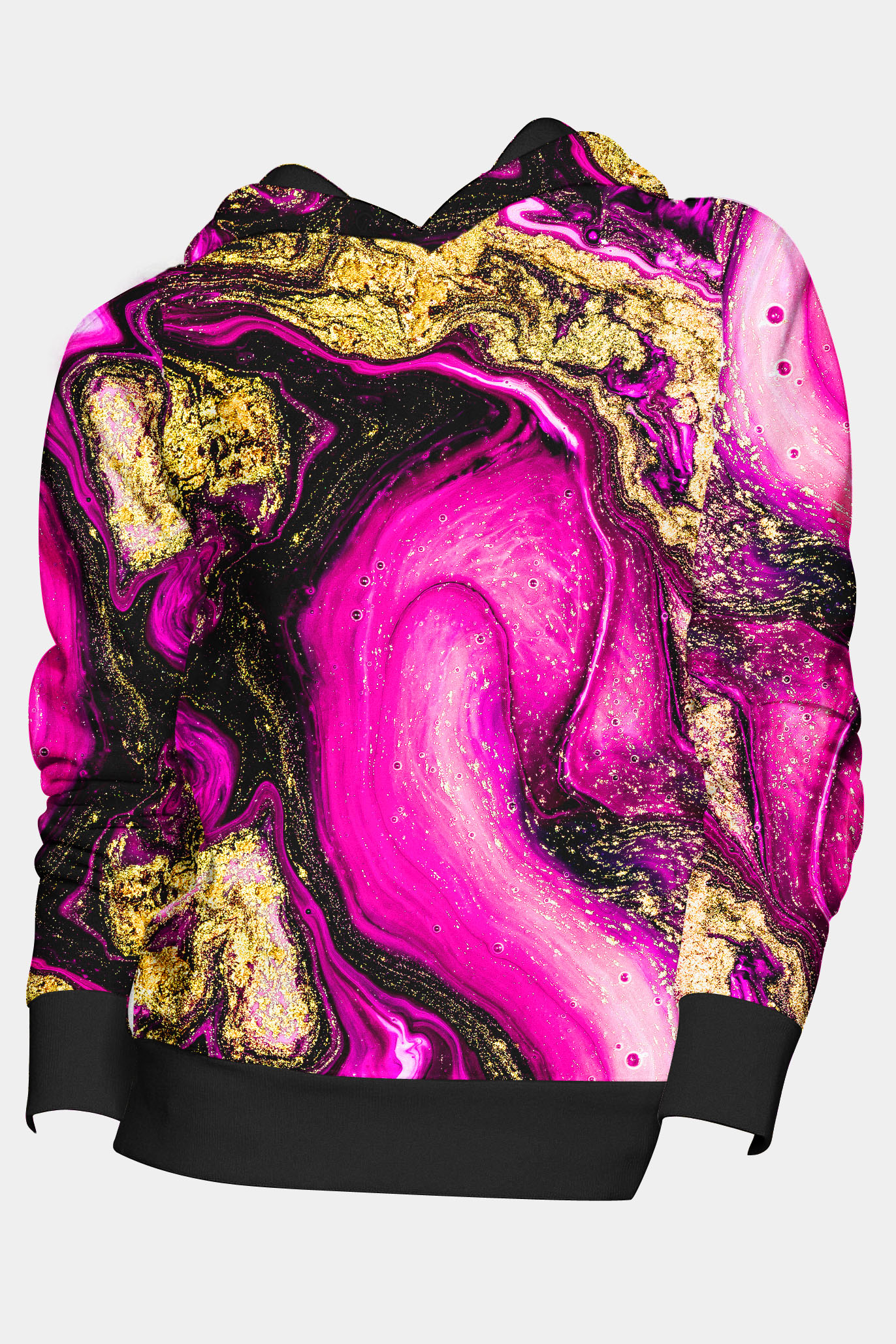 Levně UTOPY Mikina Pink Joy fullprint - starý střih